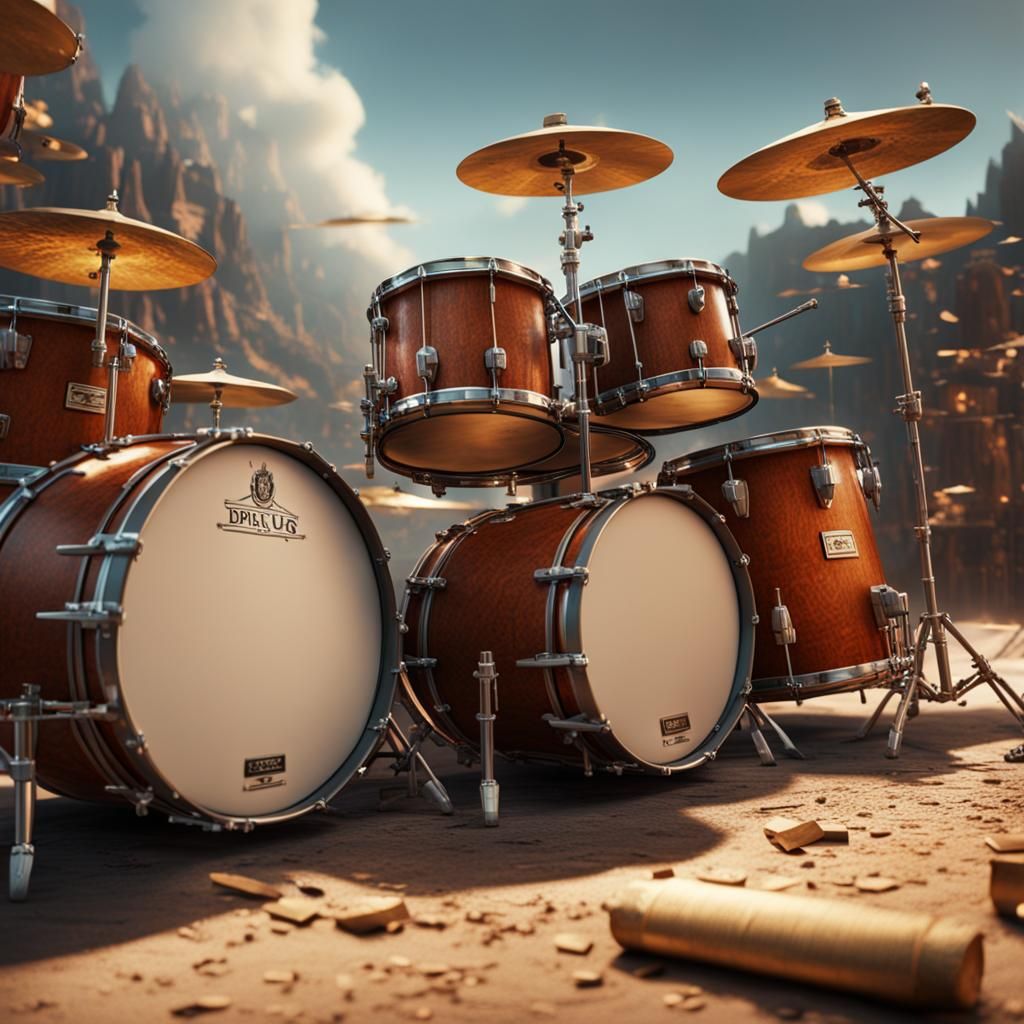 Epic Cinematic Drums in Digital Matte Painting