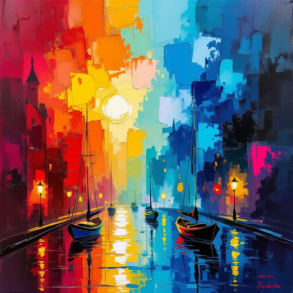 Vibrant Maximalist Masterpiece in Gouache and Watercolor