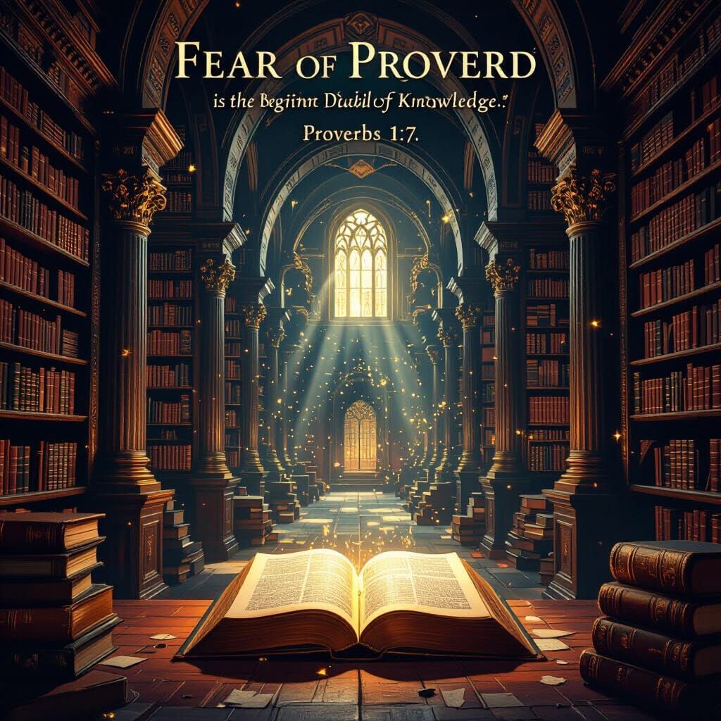 Ancient Library of Wisdom, Fantasy Art