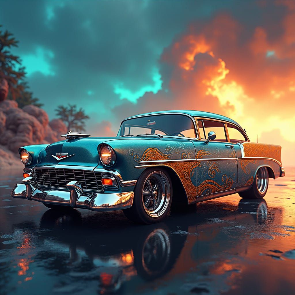 Mystical 1956 Chevrolet: A Futuristic Dreamworld Classic