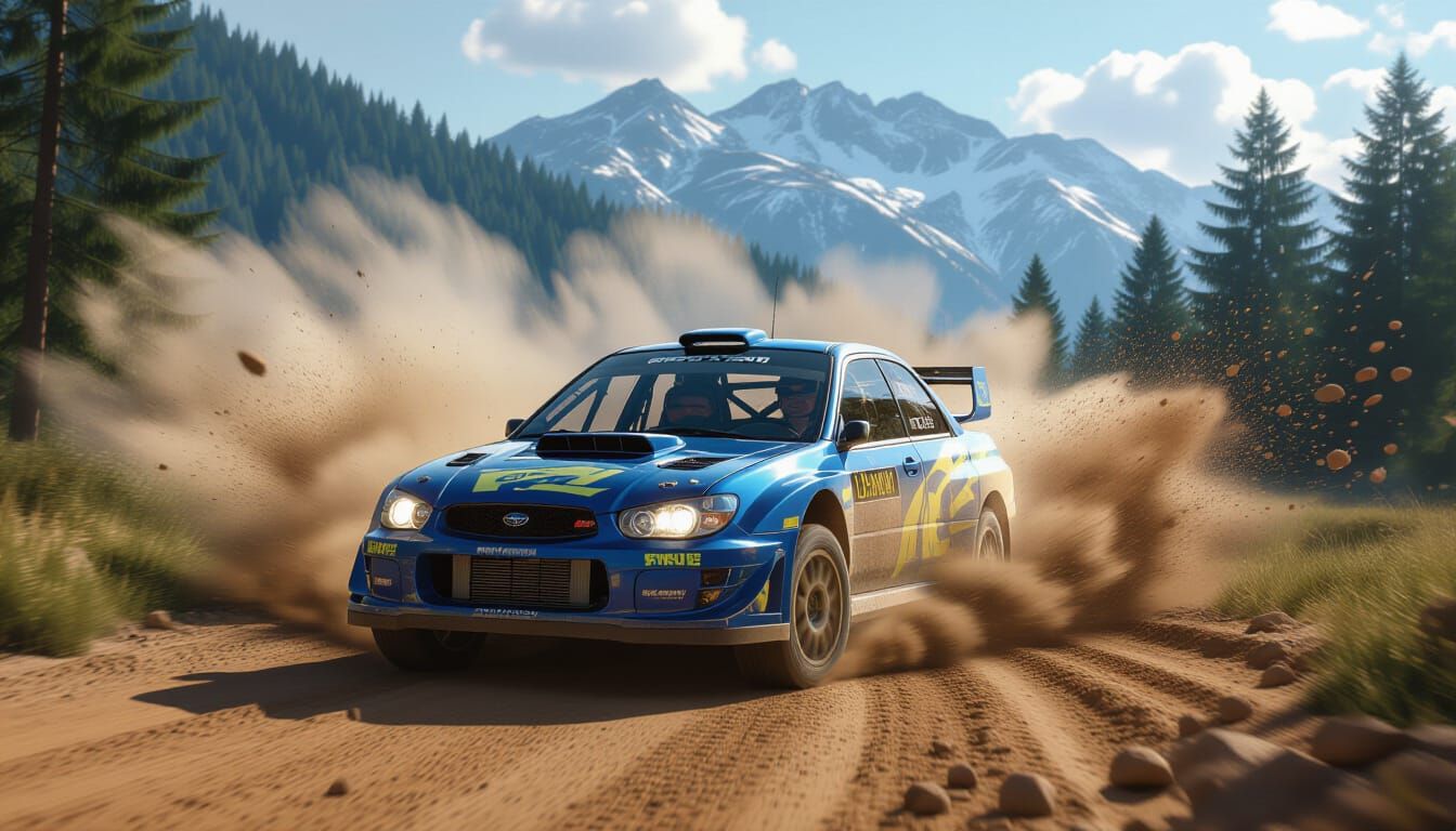Rally Car Drifting: Cinematic Realism