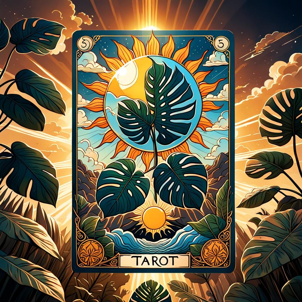 The Sun Tarot Card Tattoo Flash Art