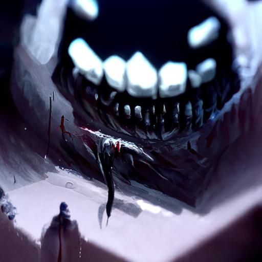 Sinister Teeth in Fantasy Art Style