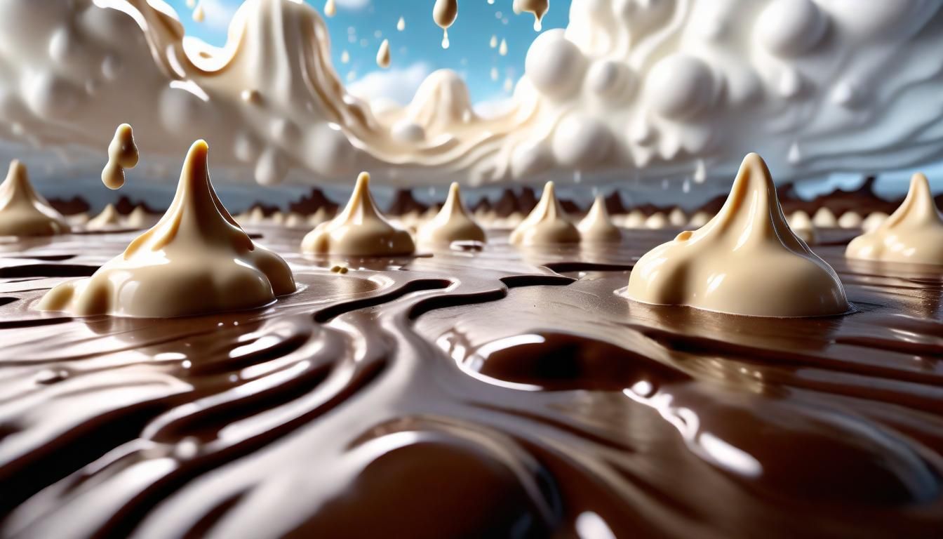 Chocolate Fantasy Landscape with Chocolate Rain