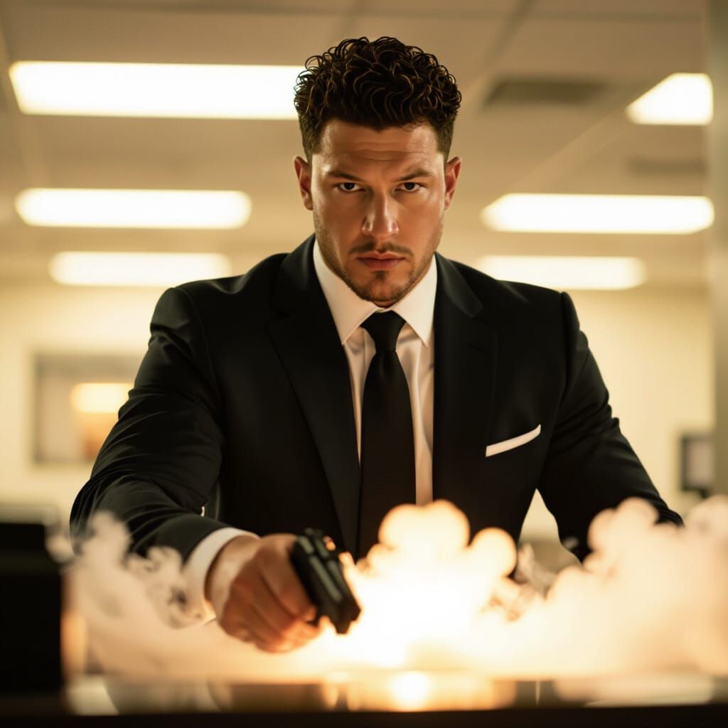 Patrick Mahomes Bank Robbery in Cinematic Style