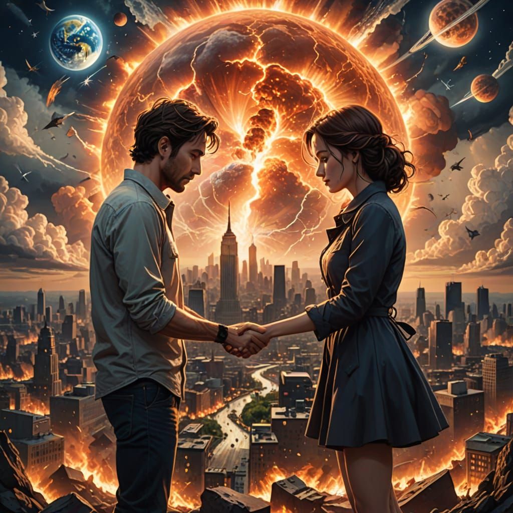 AI Image: Life's Moments as World Ends