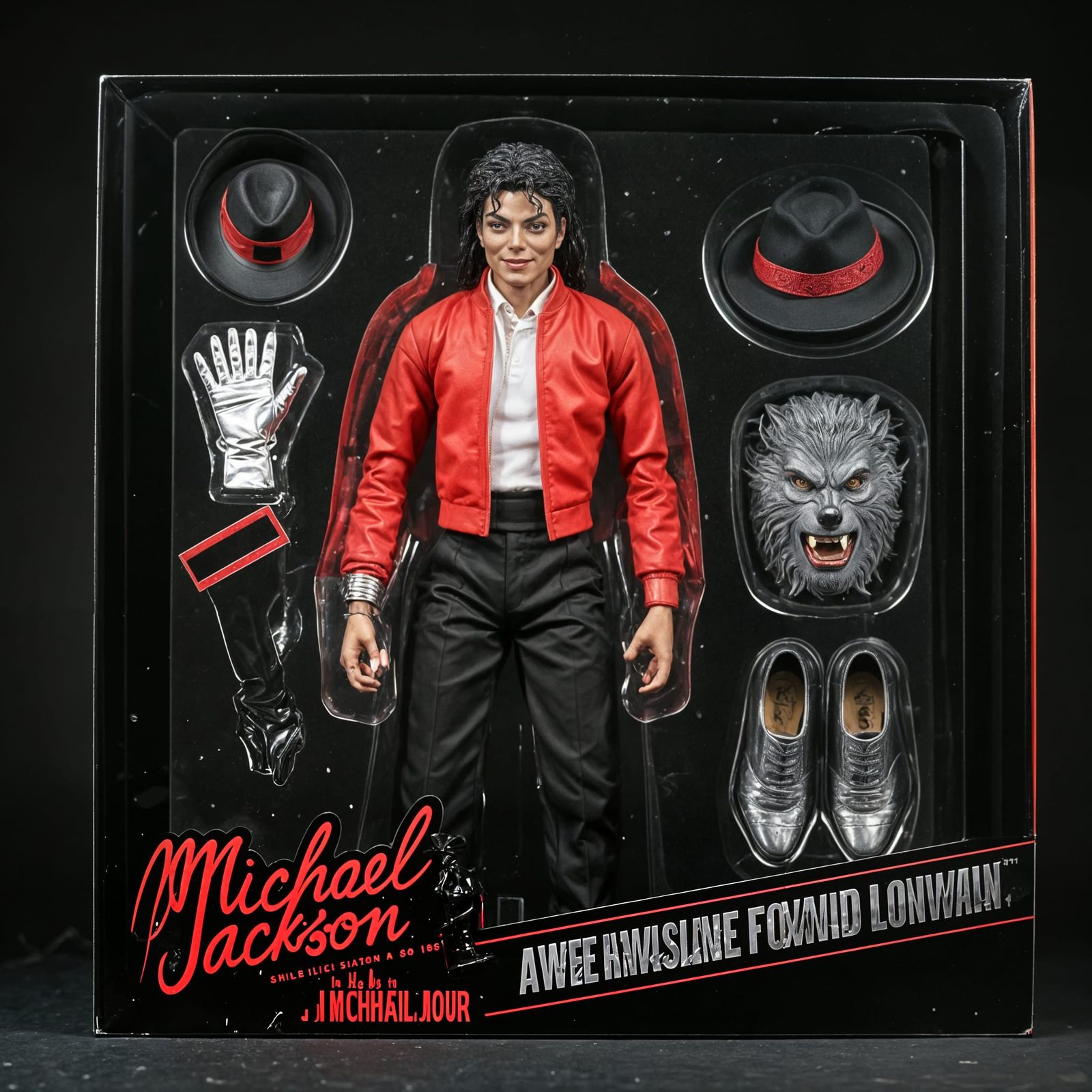 Michael Jackson Action Figure in Box with Accessories