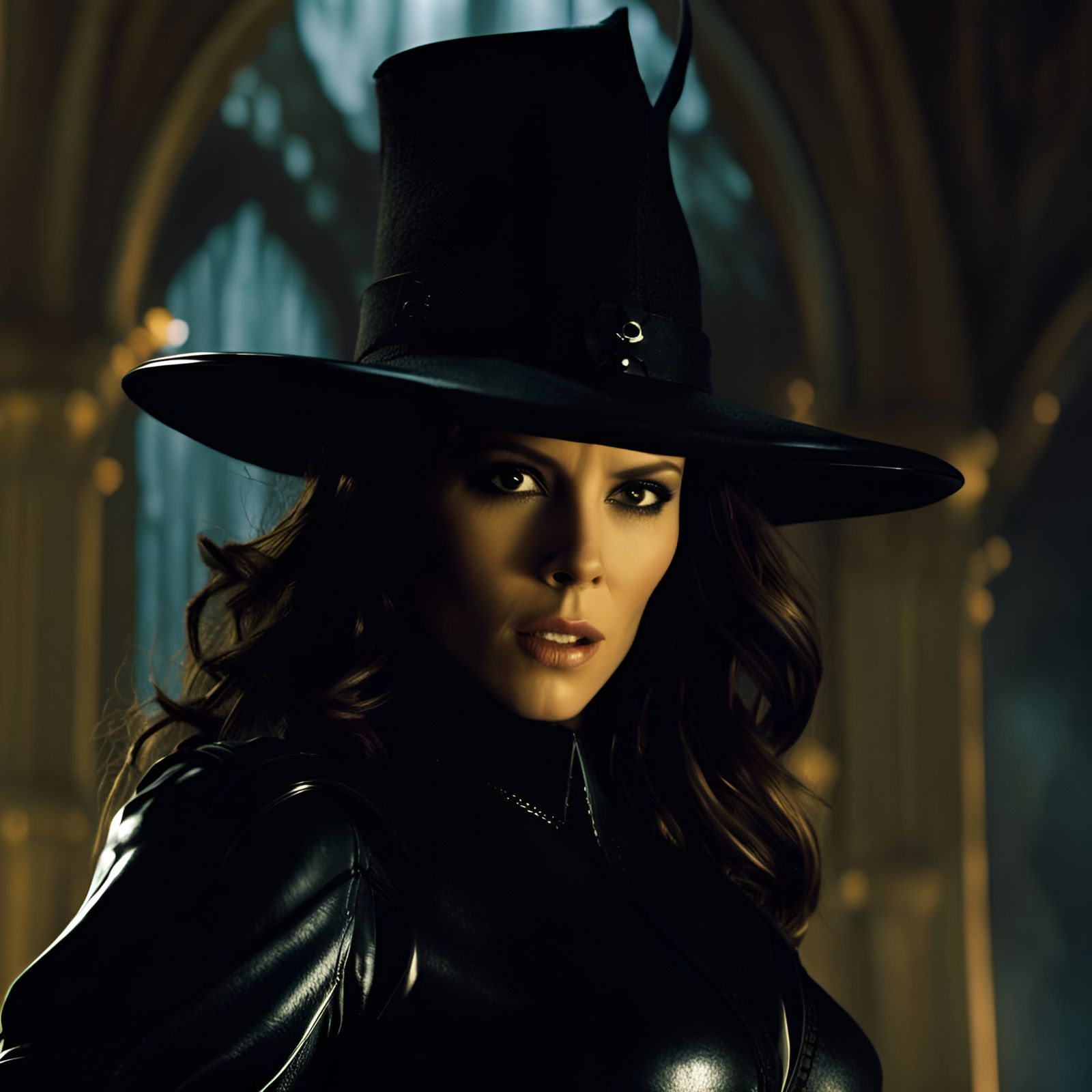 Underworld Witch: Kate Beckinsale in Black Leather