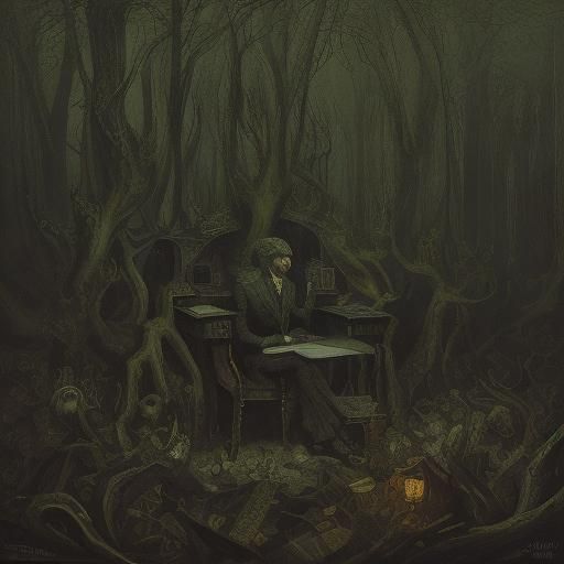 Hedgehog Hedgefund in Surreal Expressionist Style