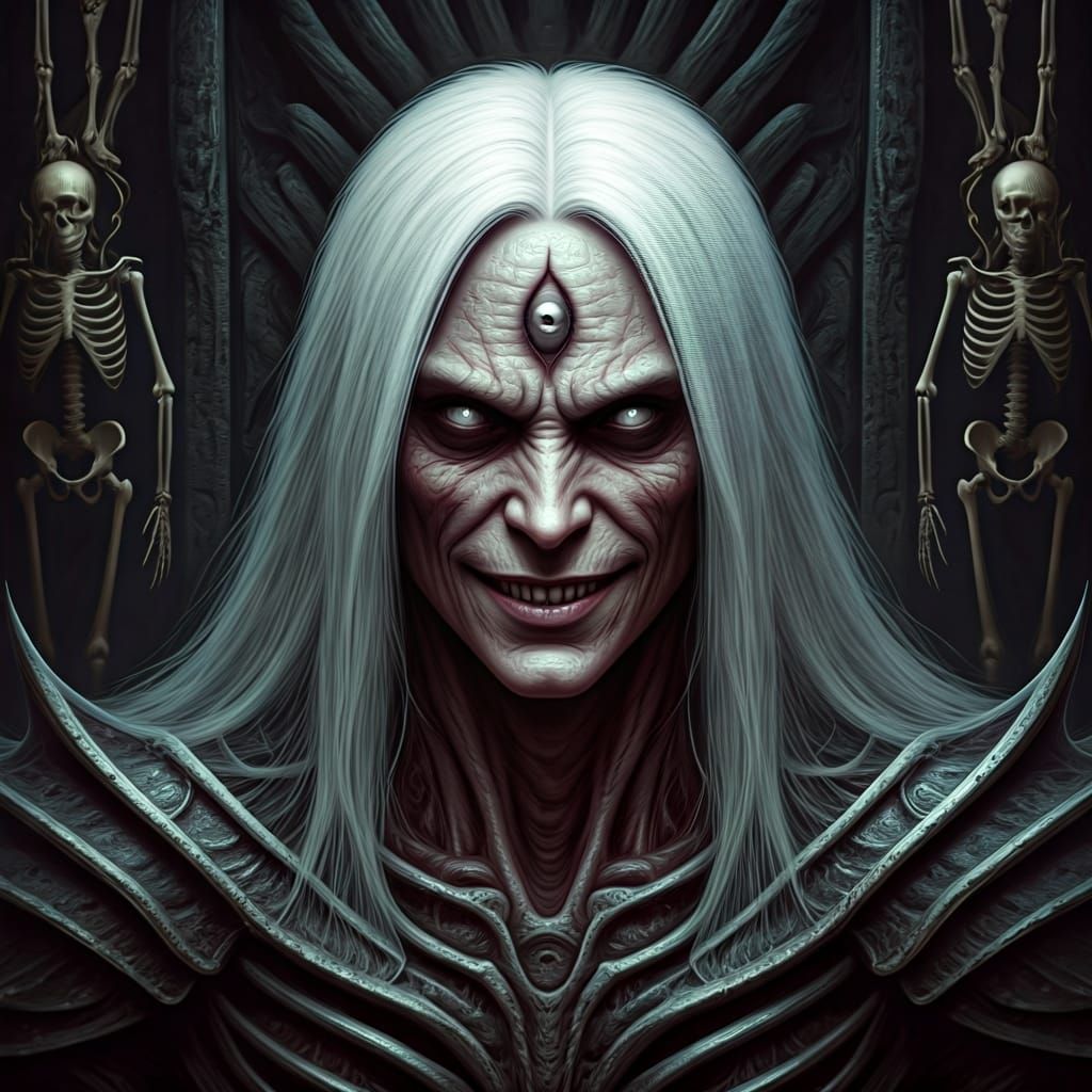 Eldritch Horror Dark God on Throne