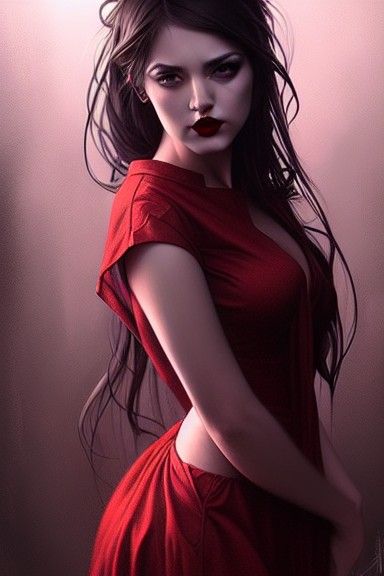 Noir Detective: Alluring Beauty in Hyperdetail