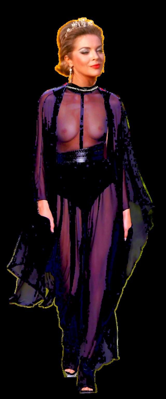 Mistress in Sheer Dress: Photorealistic Full Color