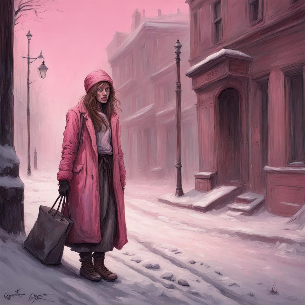 Homeless Woman in Snow: A Dark, Beautiful Portrait