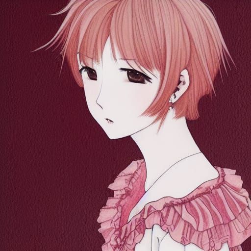 Shu Itsuki Portrait in Romantic Anime Style