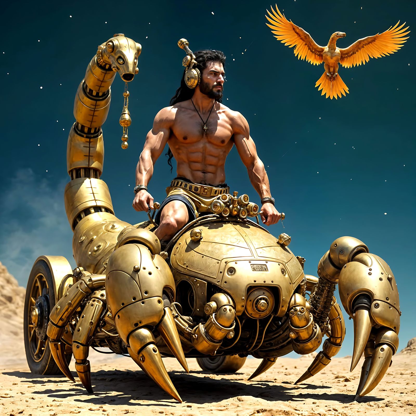 THE SCORPION DRIVER WAR MACHINE POST APOCALYPTIC HERO