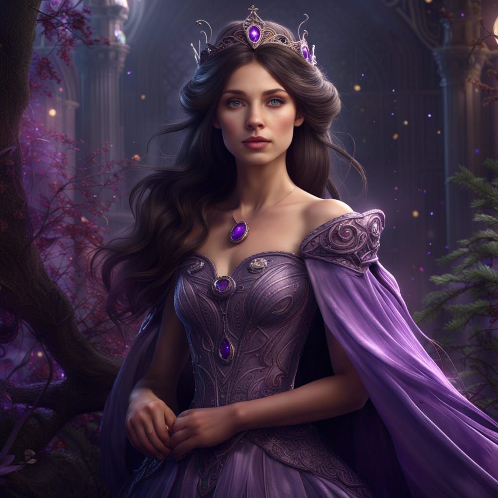Magical Fairy Tale Princess in Detailed Matte Painting
