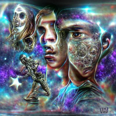 Teens of War in Biomech Style Illustration