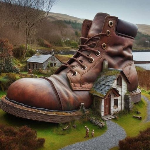 Whimsical Irish Boot Cottage