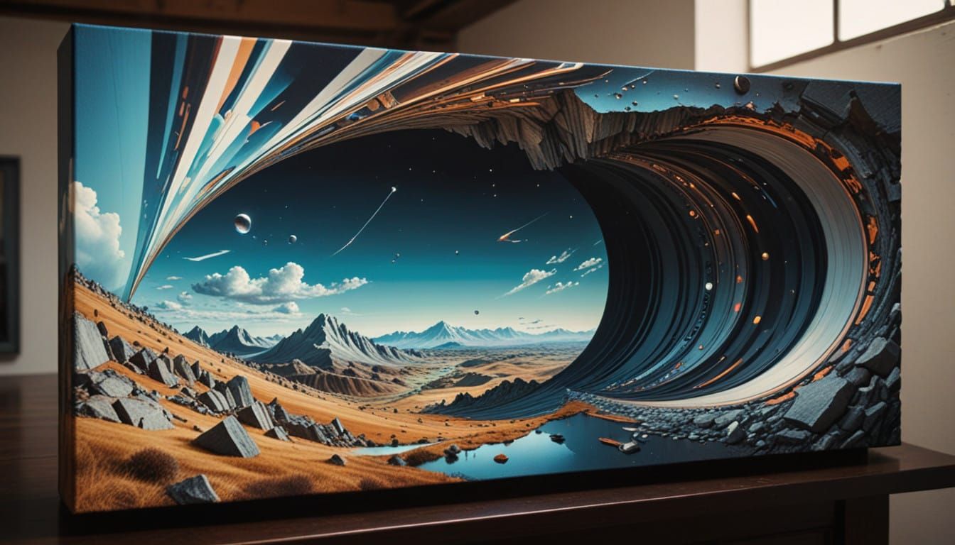 Surreal Surrealism Unfolds through Impossible Compressed Lan...