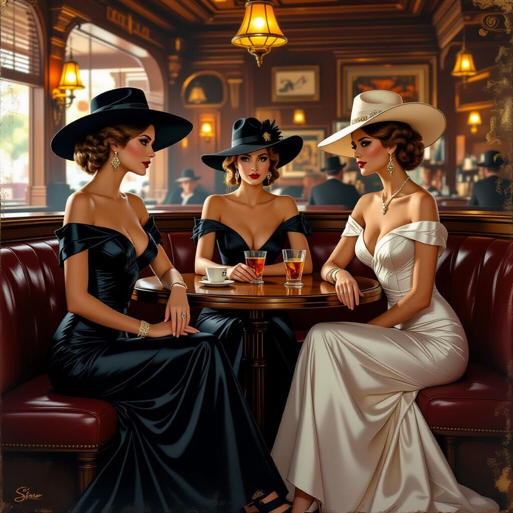 Western ladies ithe saloonth