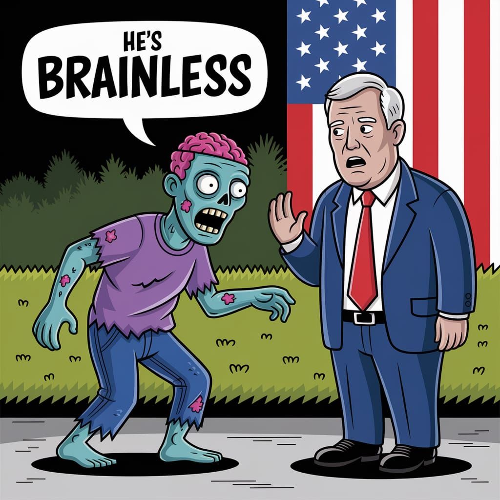 Zombie Calls Politician Brainless