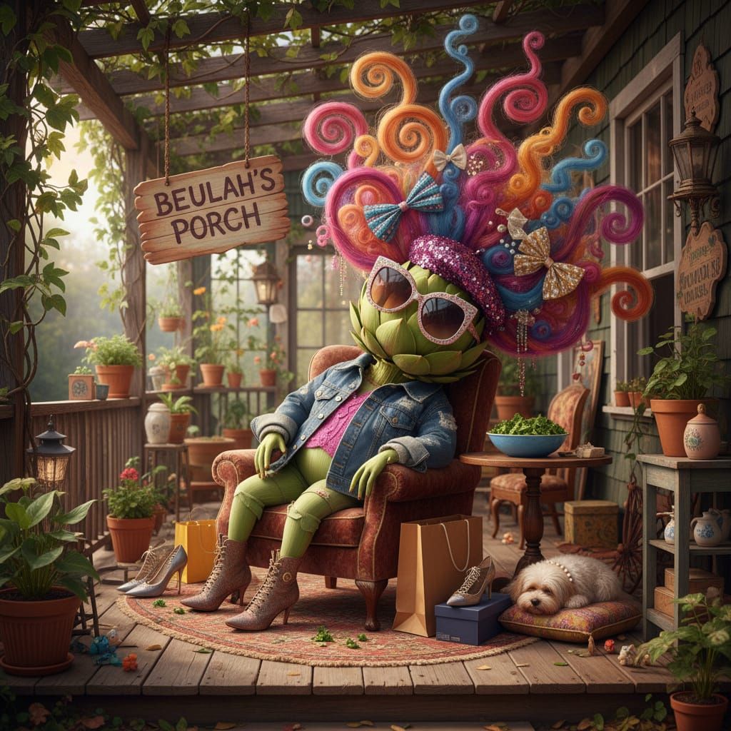 Fashion-Victim Artichoke Fell Asleep on Beulah's Porch With ...