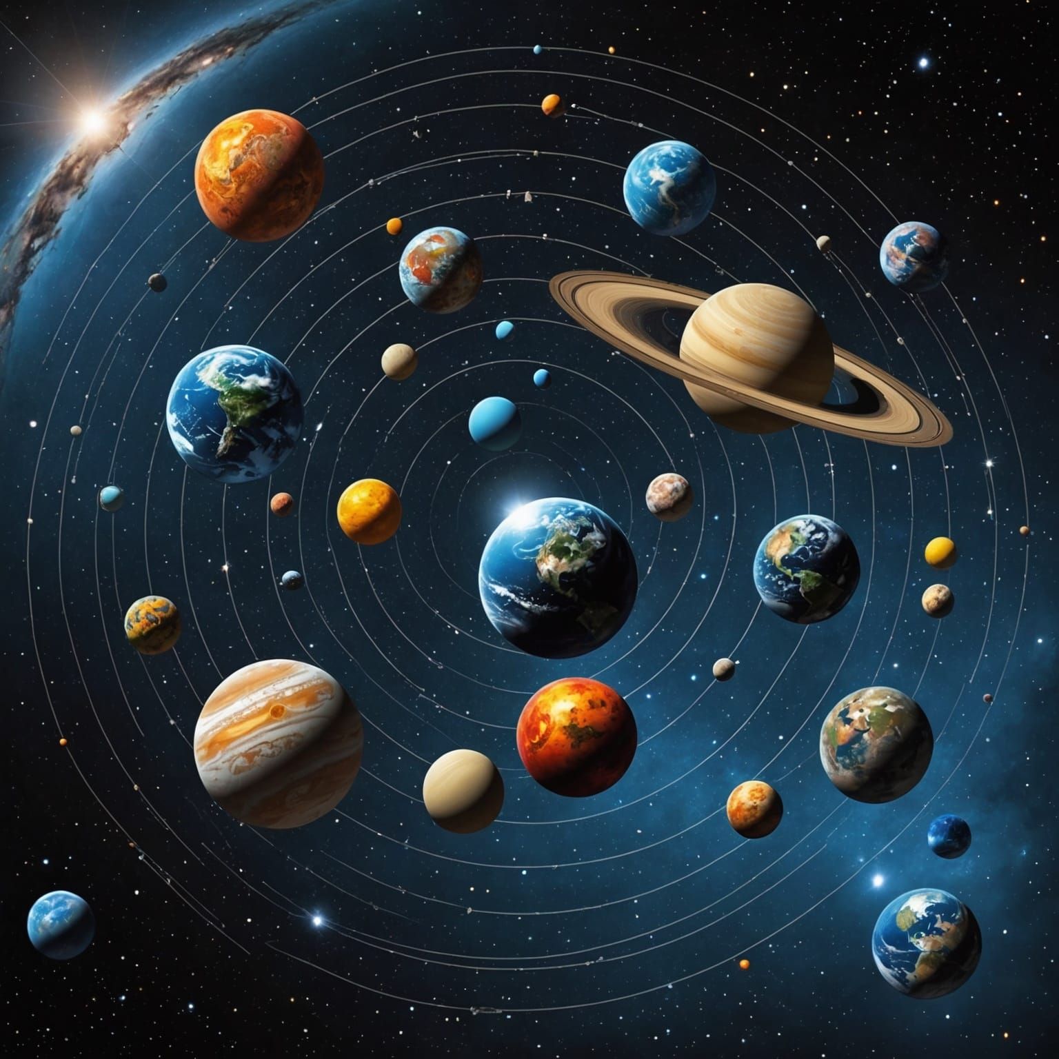 Hyperrealistic Multiverse with Intricate Details