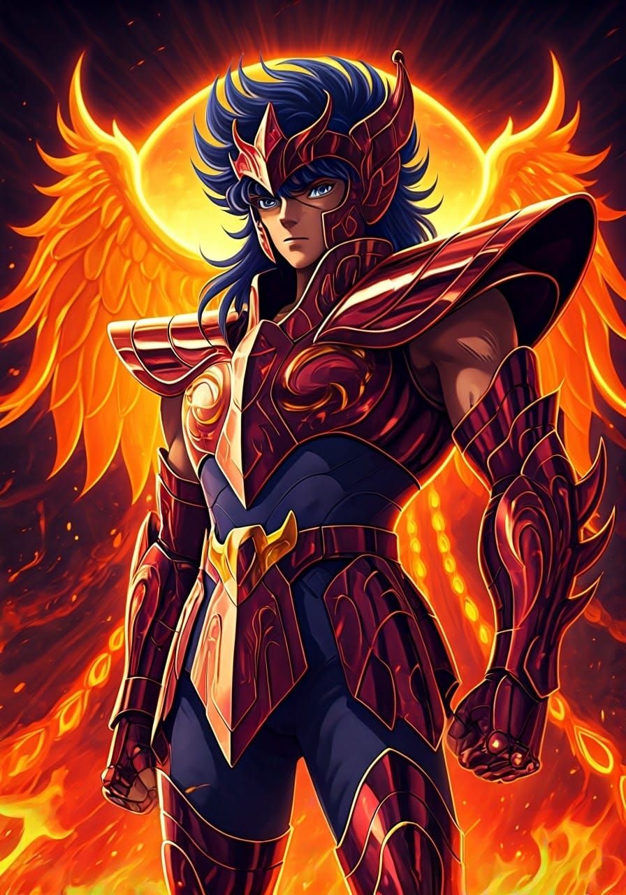 Phoenix Ikki Digital Painting: Saint Seiya Reborn