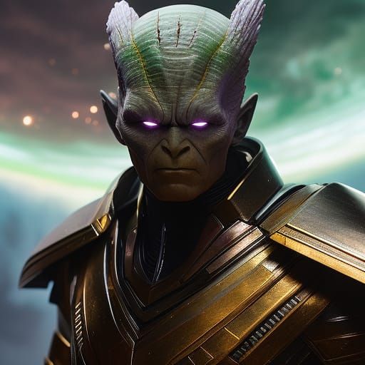 Hyperdetailed Celestial Portrait in Photorealistic Style