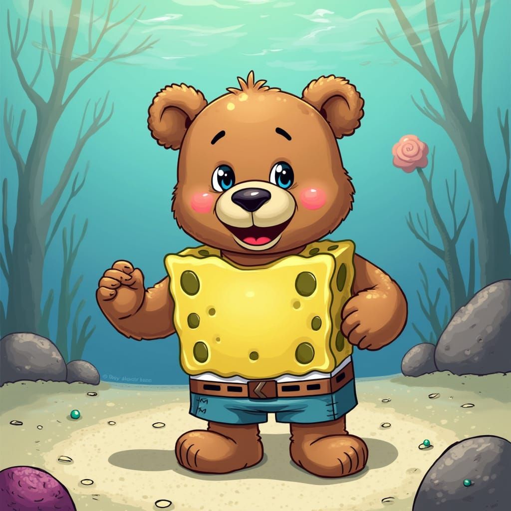 Teddy Bear in Bikini Bottom