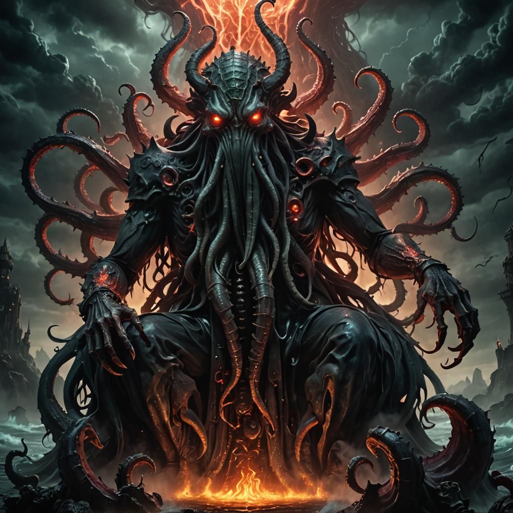 Cthulhu as Dark Fantasy Final Fantasy Boss