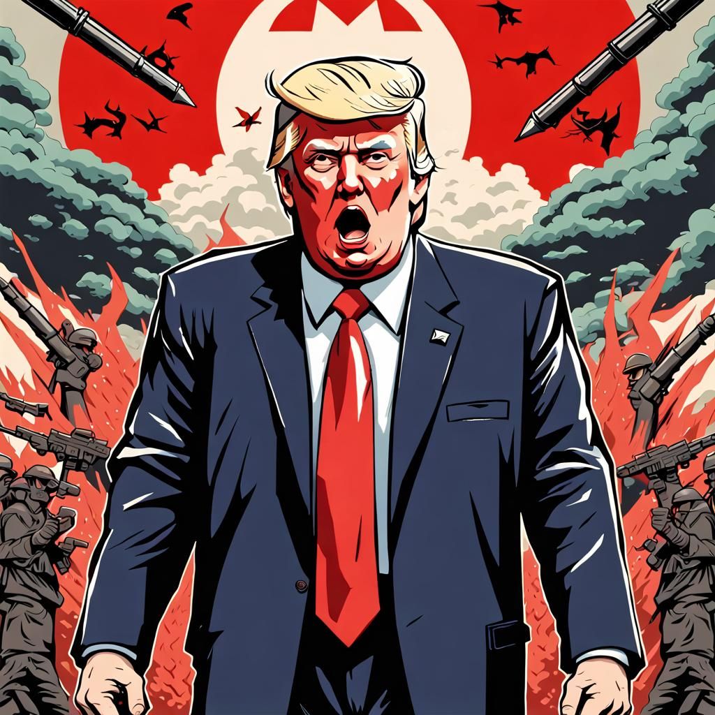 Maoist Revolution Style Poster of a Megalomaniac