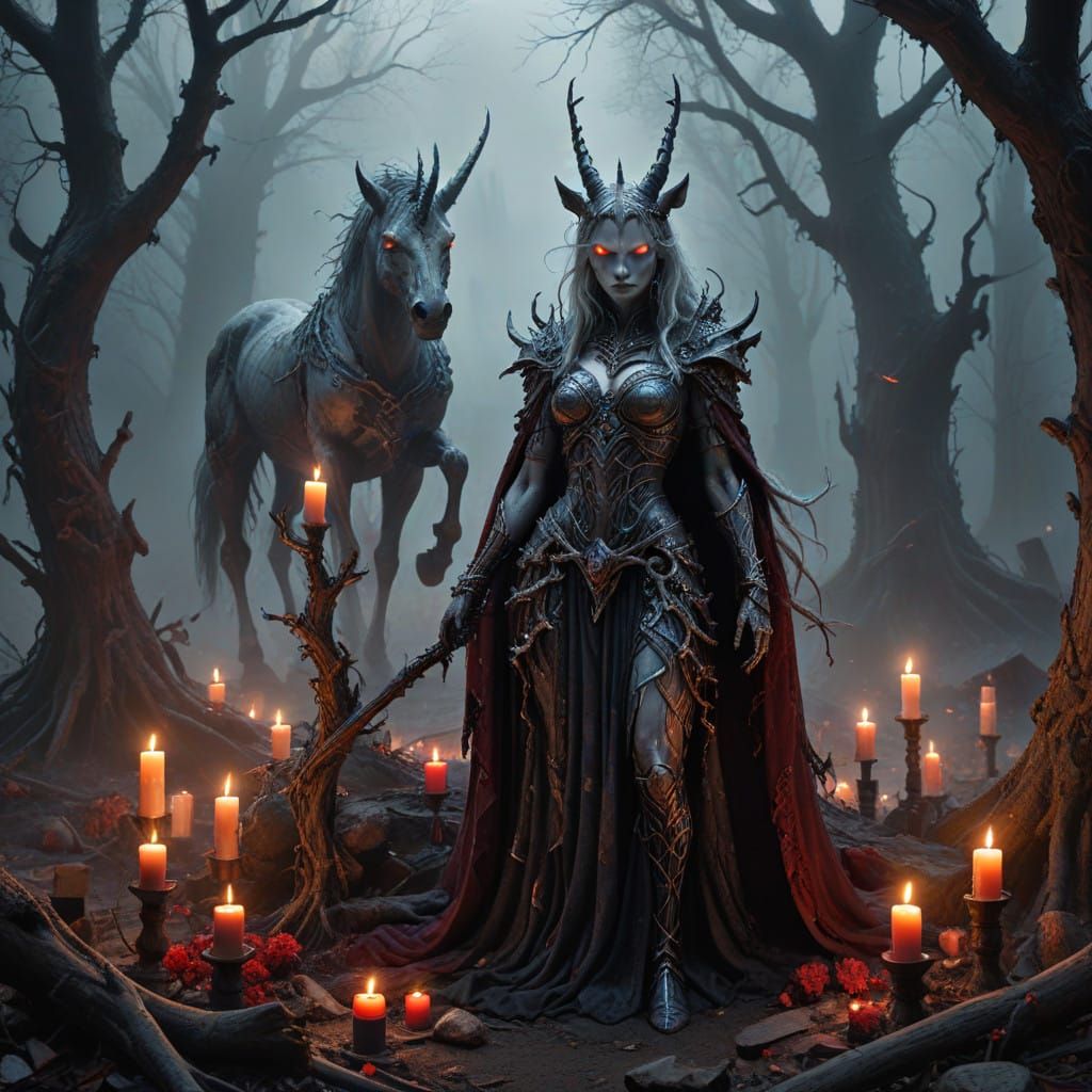 Mystical Unicorn of Dark Magic