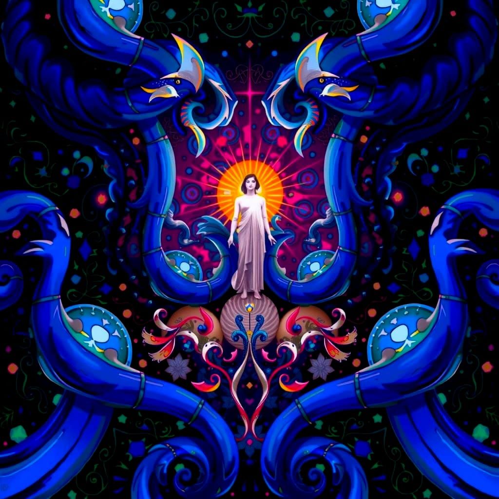 Masterpiece Painting of Beauty and Truth