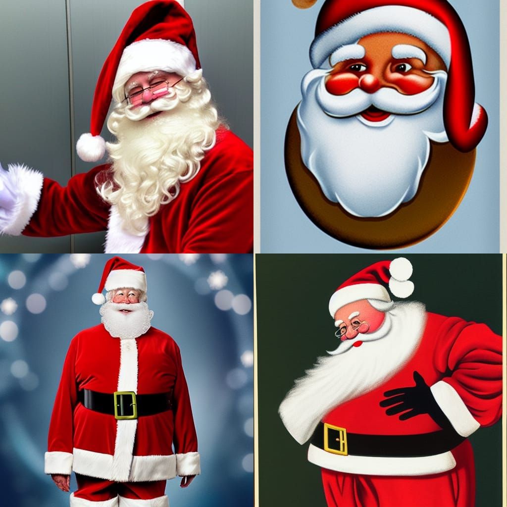 Festive Santa Claus Illustration