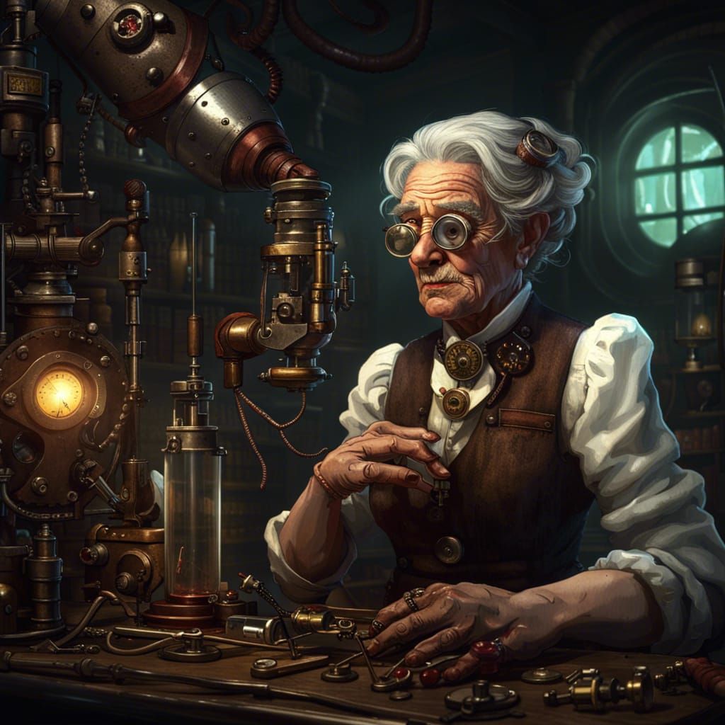 "Damned arthritis! I can't fix my combobulator!"