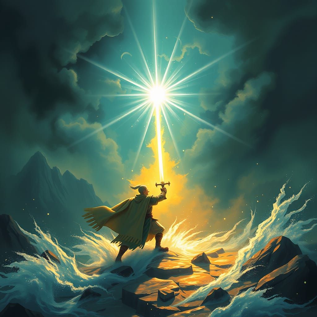 Epic Fantasy Warriors in a Radiant Light