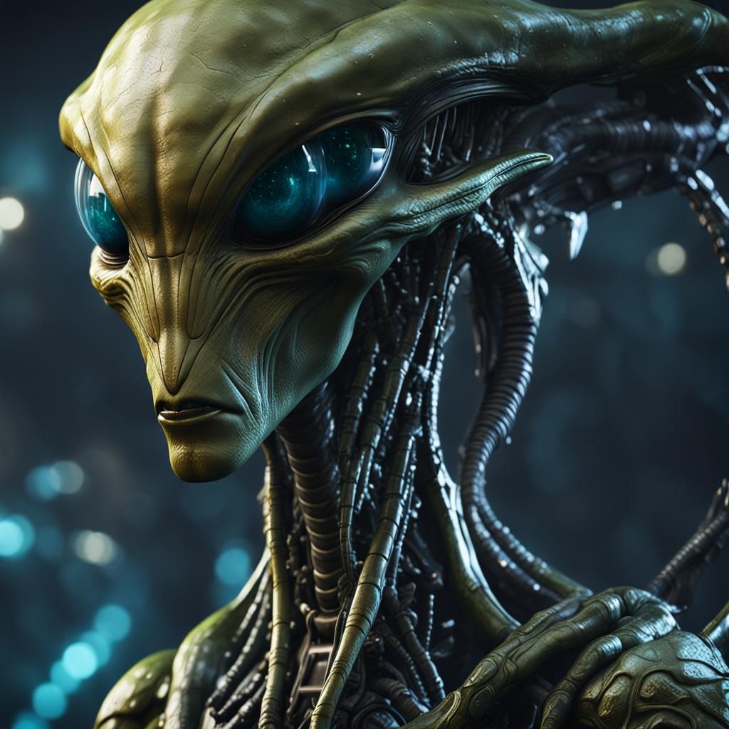 Beautiful Alien Female: 3D Game Cinematic Graphics