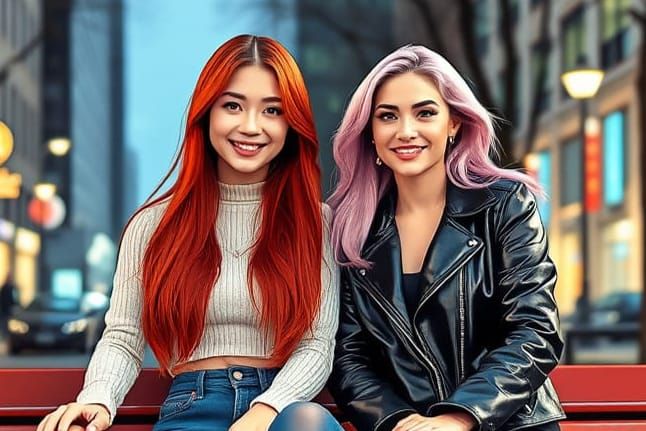 Sitting with a friend! 💖