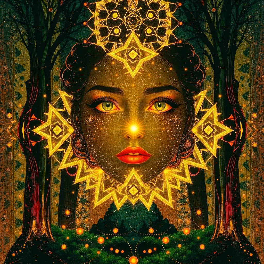 Luminous Figure Emerges in Sacred Cathedral