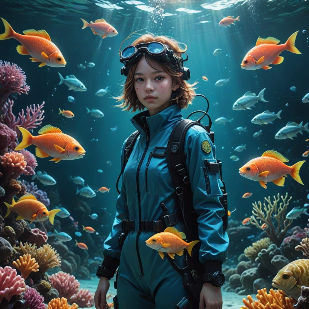 Underwater Digimon in Oceanic Costume