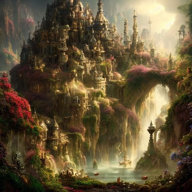 Epic Wonderland: A Cinematic Digital Masterpiece