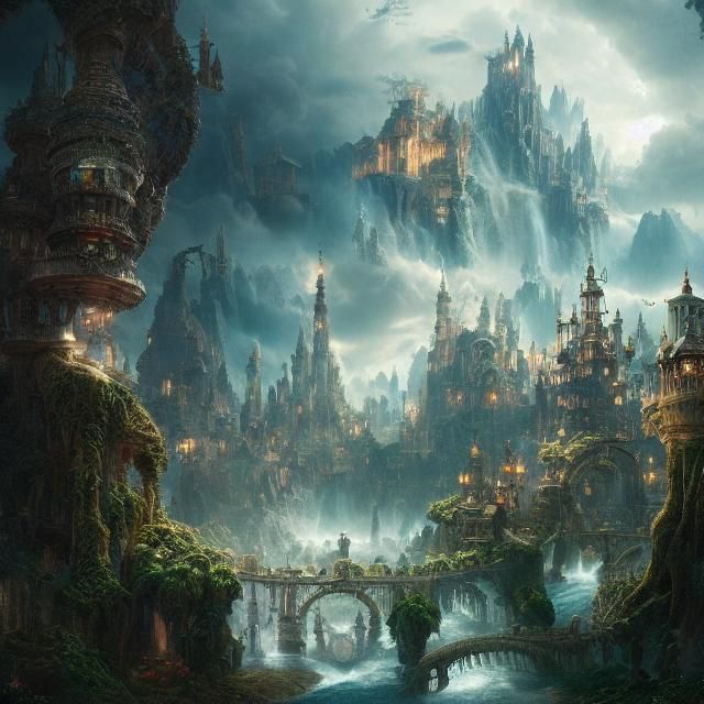 Epic Wonderland: A Cinematic Digital Matte Painting