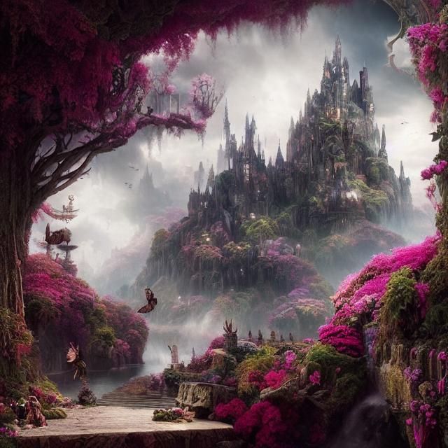 Epic Wonderland: Cinematic Digital Matte Painting