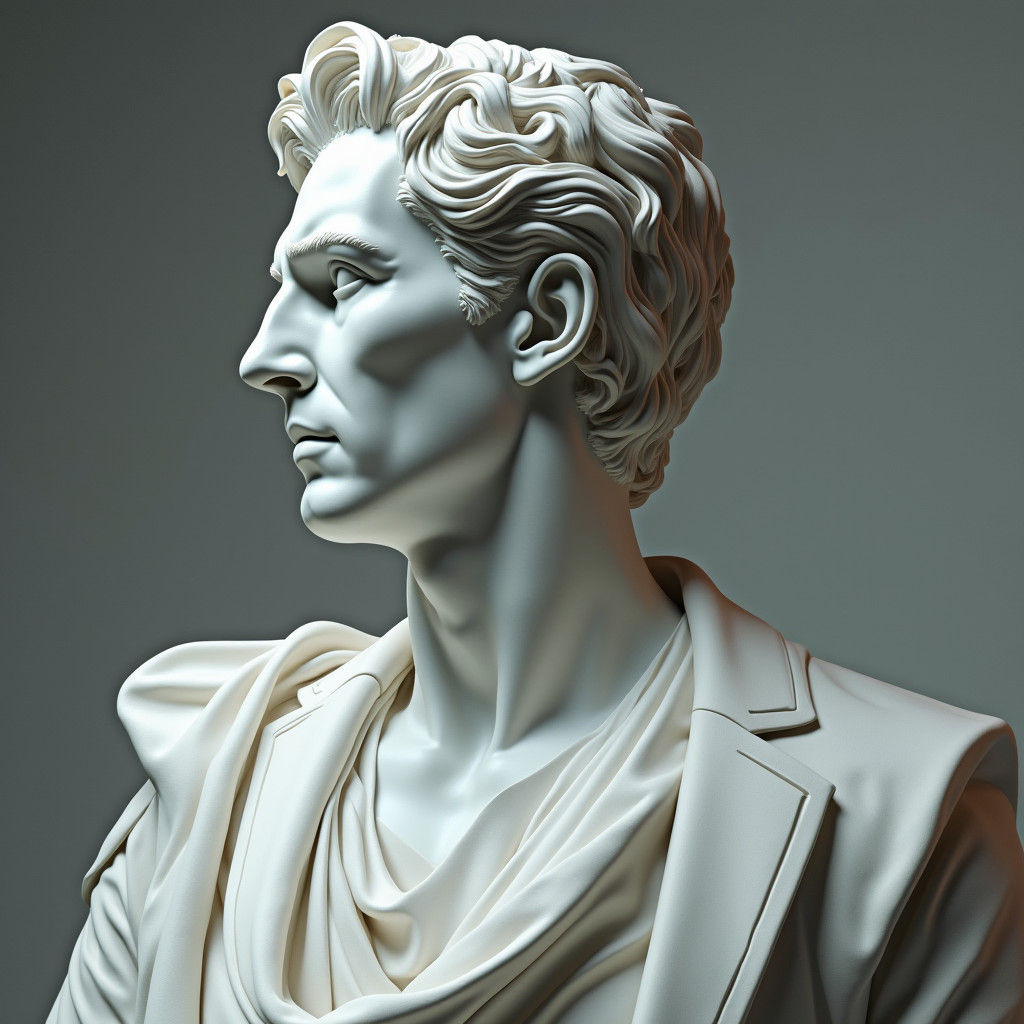 Marble Bust of Benedict Cumberbatch, Renaissance Style