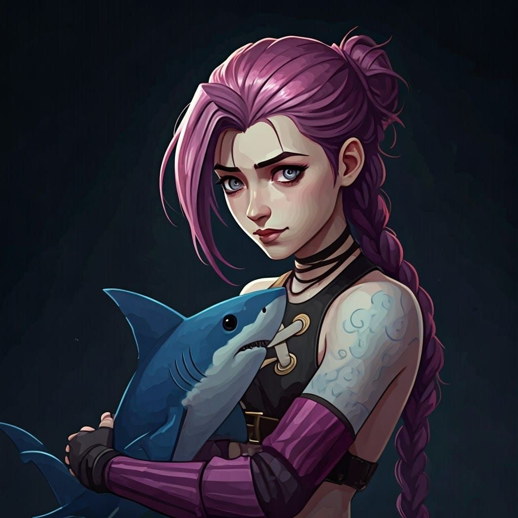 Mischief Meets Manga in Vibrant Pink-Haired Jinx