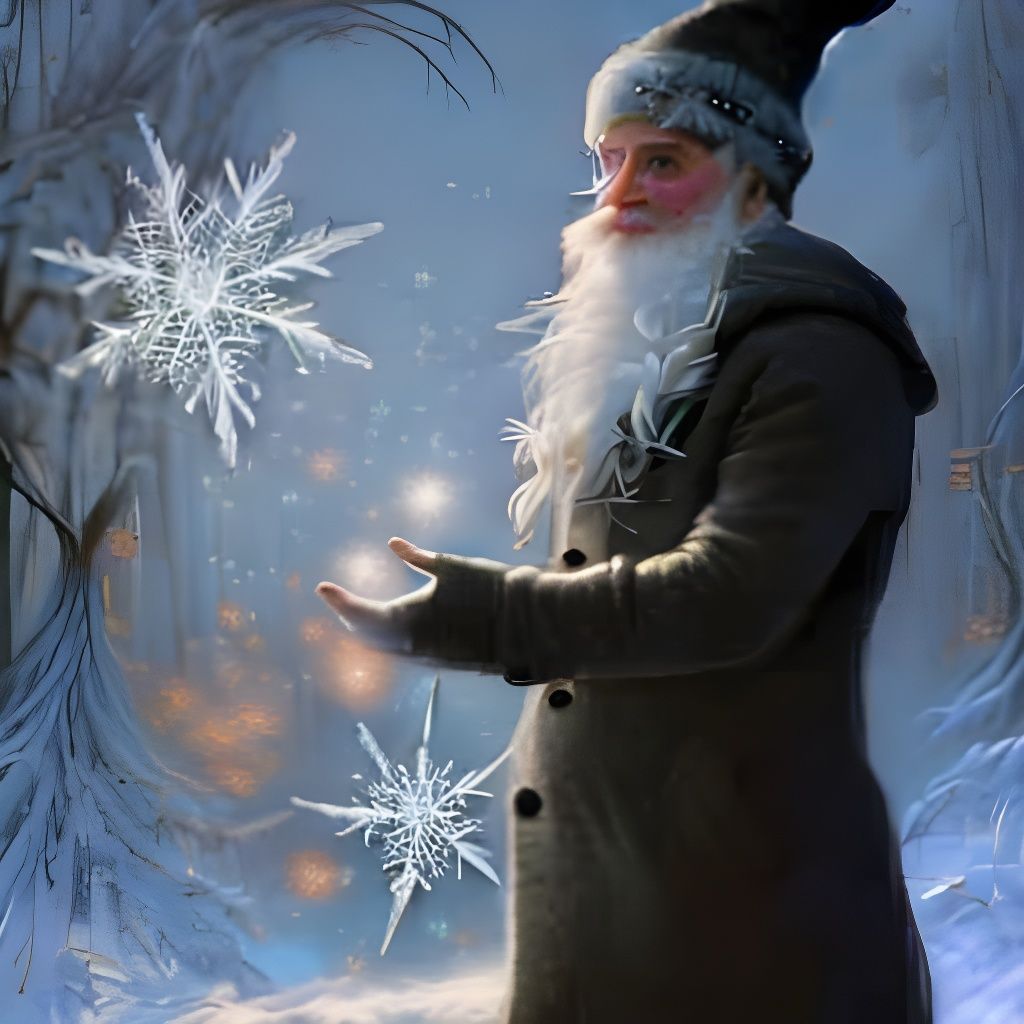 Sparkling Winter Magic in Photorealistic Airbrush Art