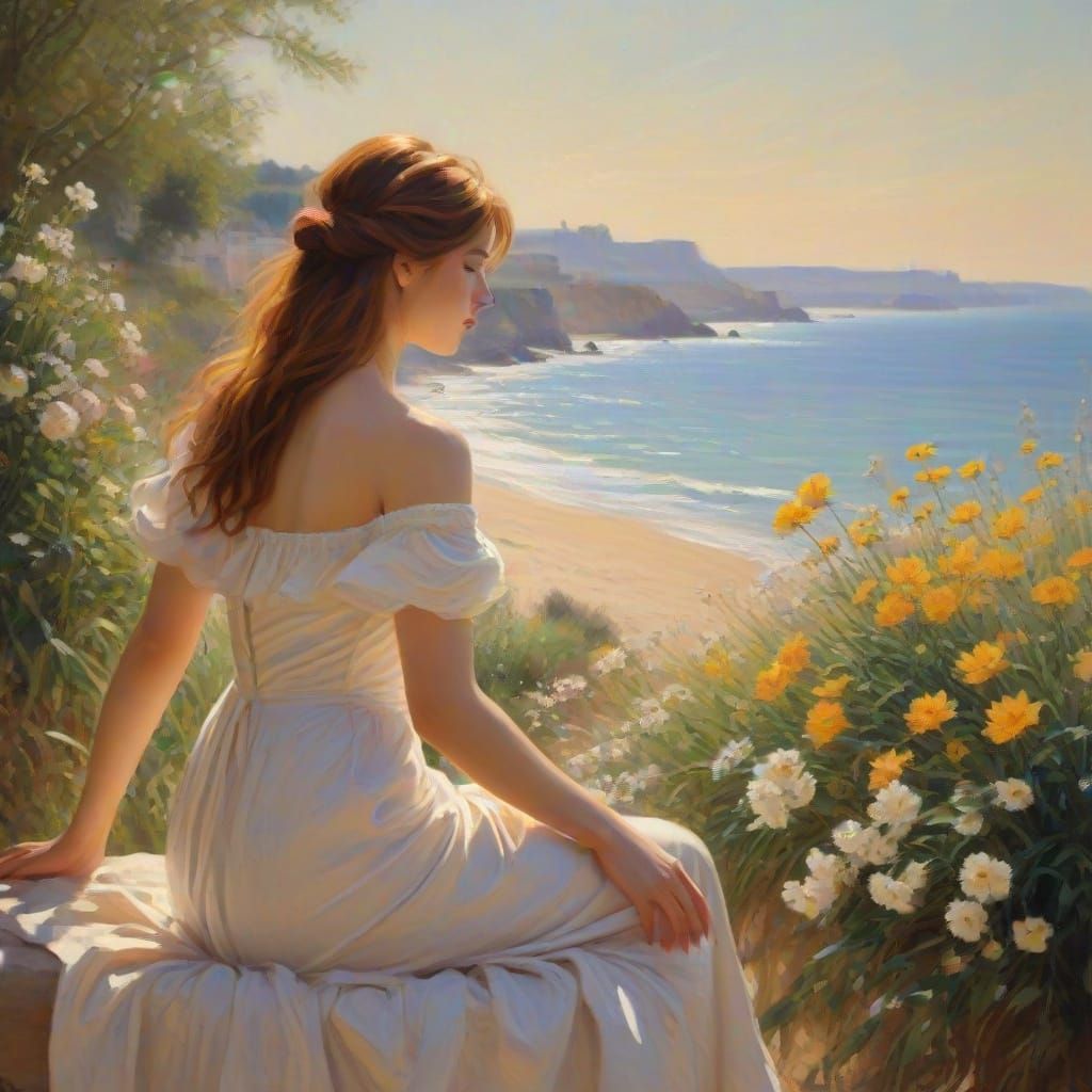 A Dreamy Provençal Beauty in Soft Impressionist Light