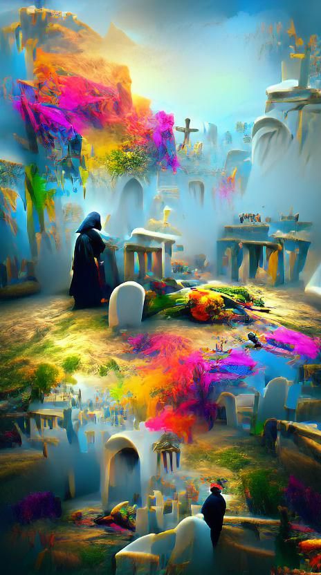 Impressionistic Concept Art: Death as Fragment of Reality