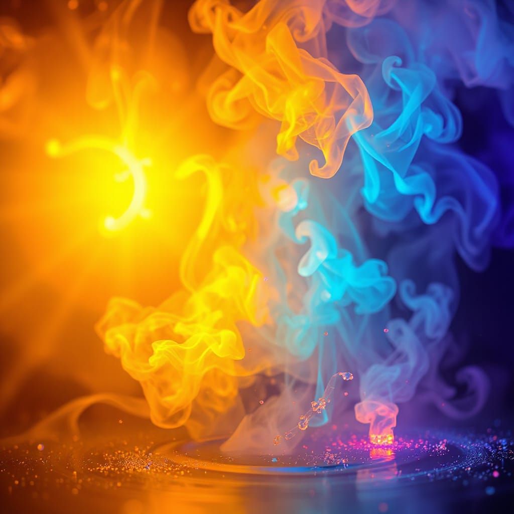 Golden Sunset on Turquoise Horizon